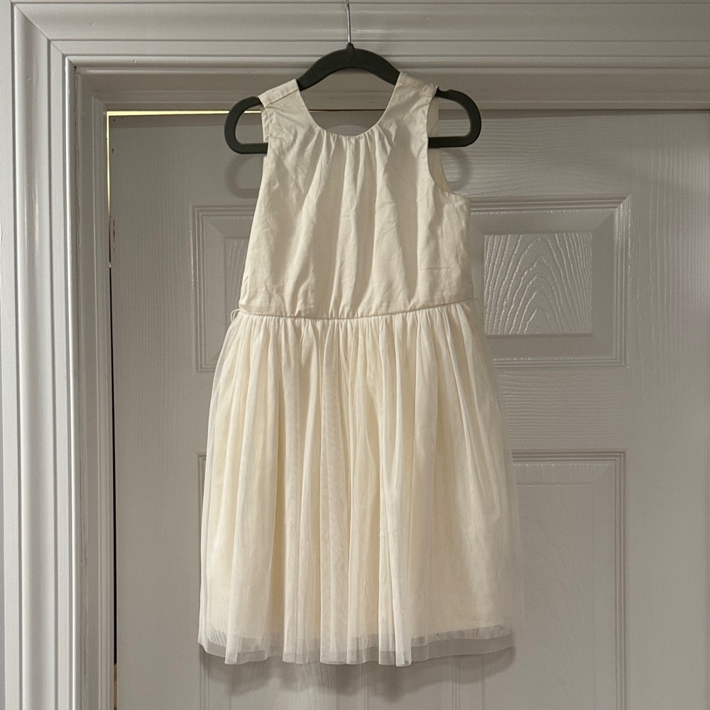 J. Crew Elegant Cream Kids Dress